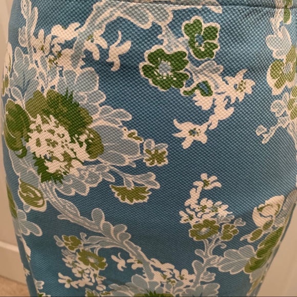 Talbot’s Blue/Green Floral Print Pencil Skirt - Picture 4 of 5